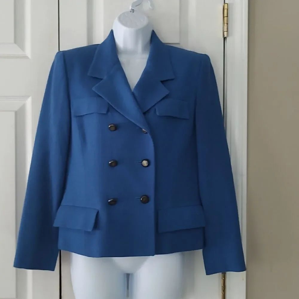 Herbert Grossman designed by Cynthia Sobel vintage double breasted wool blazer